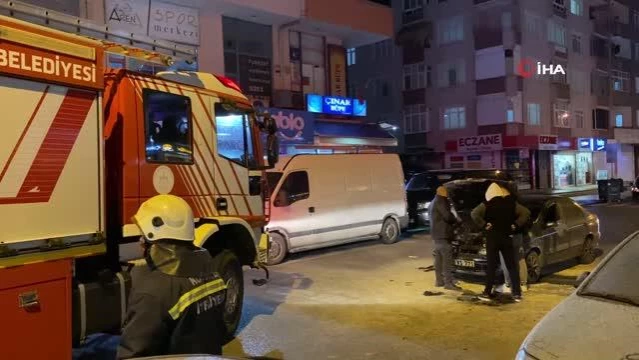 Son dakika haber | Seyir halindeki otomobilde yangın çıktı