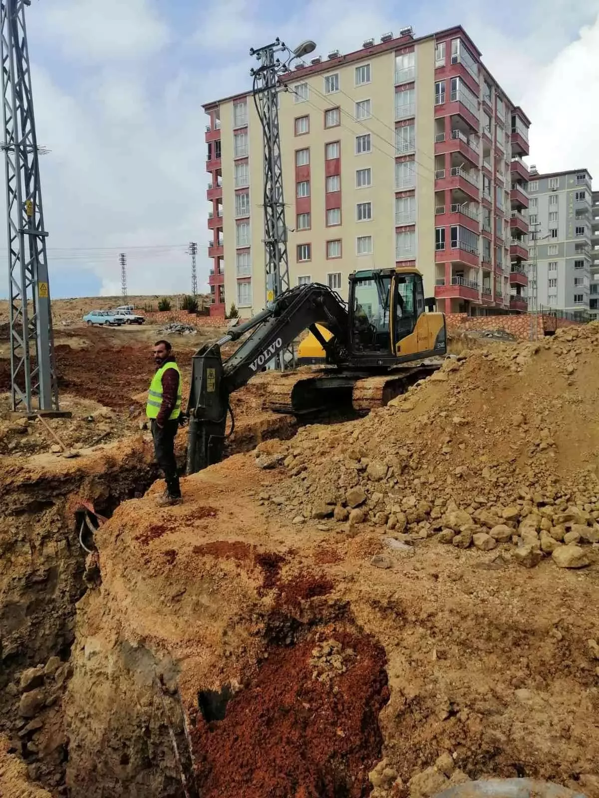 15 Temmuz Şehitler Mahallesinde alt yapı çalışması