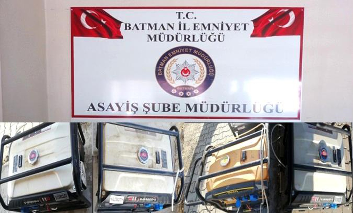 Batman\'da baz istasyonu hırsızları tutuklandı