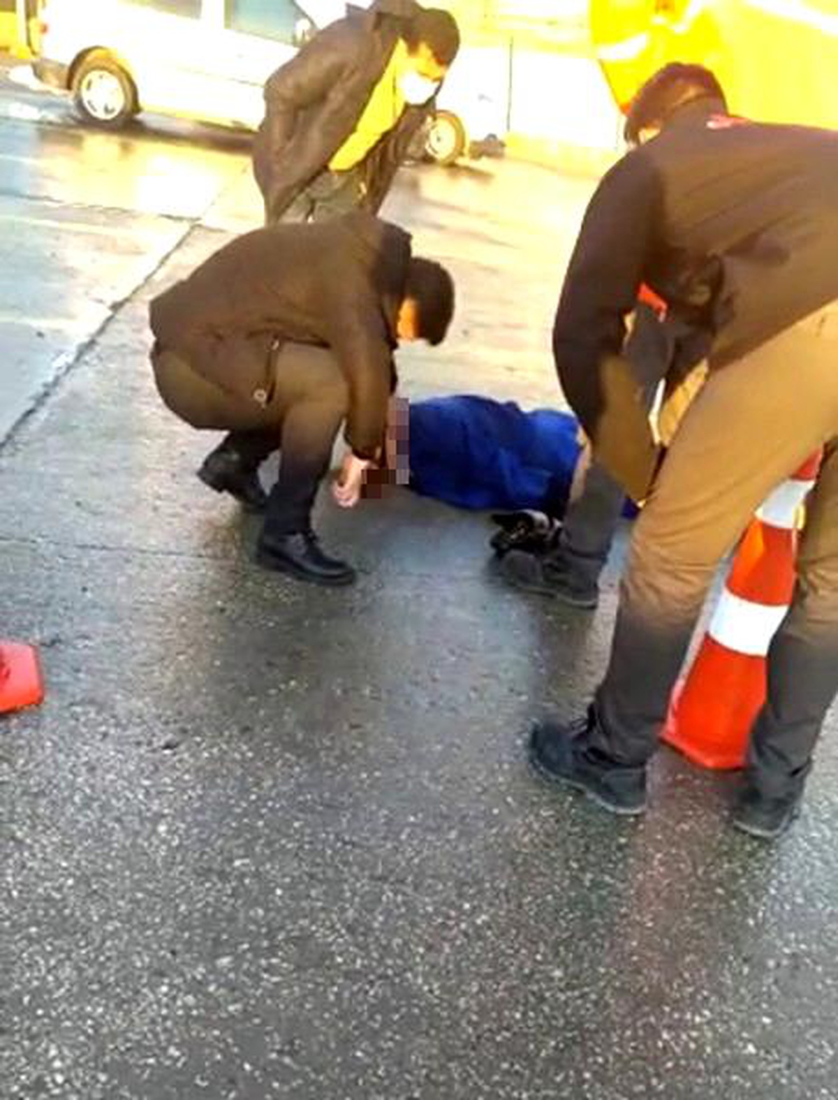 Büyükçekmece\'de araç muayene istasyonunda feci kaza