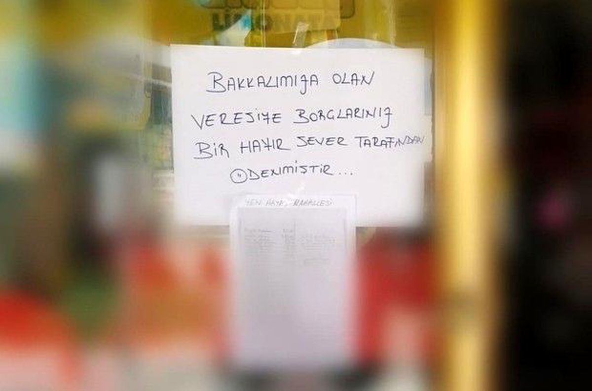 Çorum\'da gizli hayırsever 54 kişinin 38 bin 900 TL\'lik veresiye borcunu ödedi