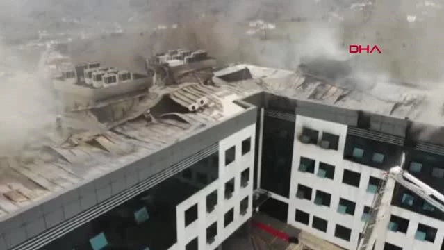 Son dakika haberi! Giresun'da fakülte çatısında yangın (2)