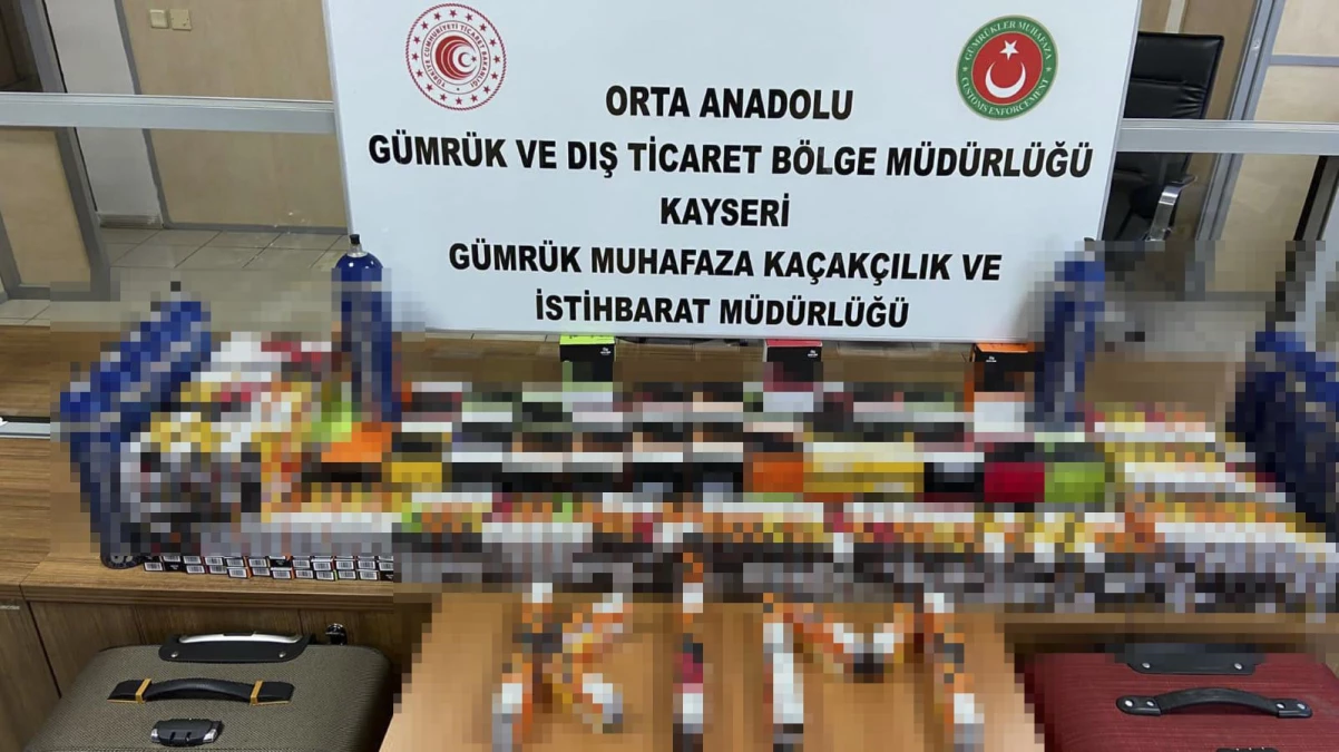 Kayseri\'de gümrük kaçağı 1175 elektronik sigara ele geçirildi