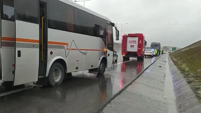 Son dakika haber: Kuzey Marmara Otoyolu'ndaki trafik kazasında 1 kişi yaralandı