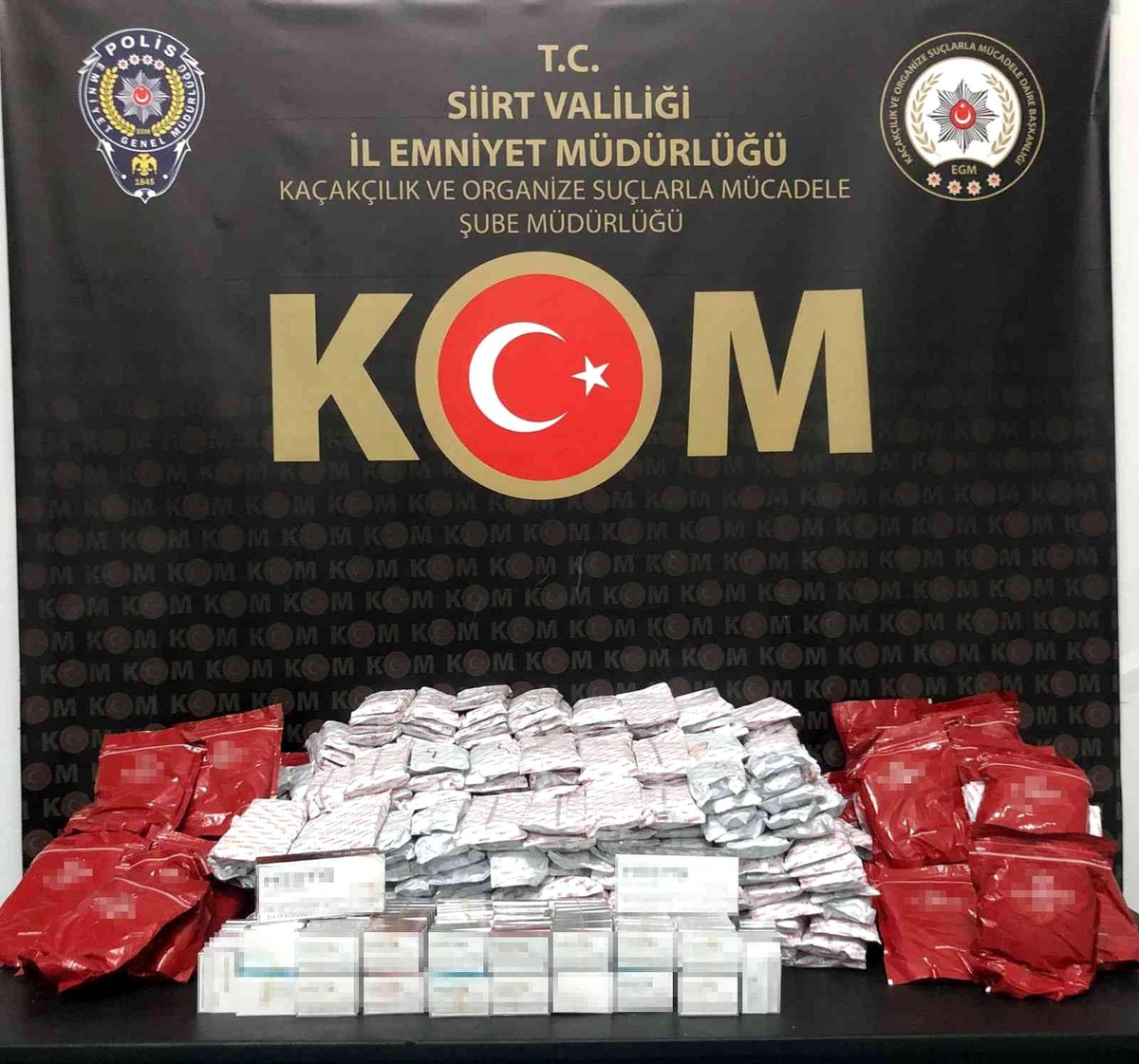 Siirt\'te gümrük kaçağı tütün ele geçirildi