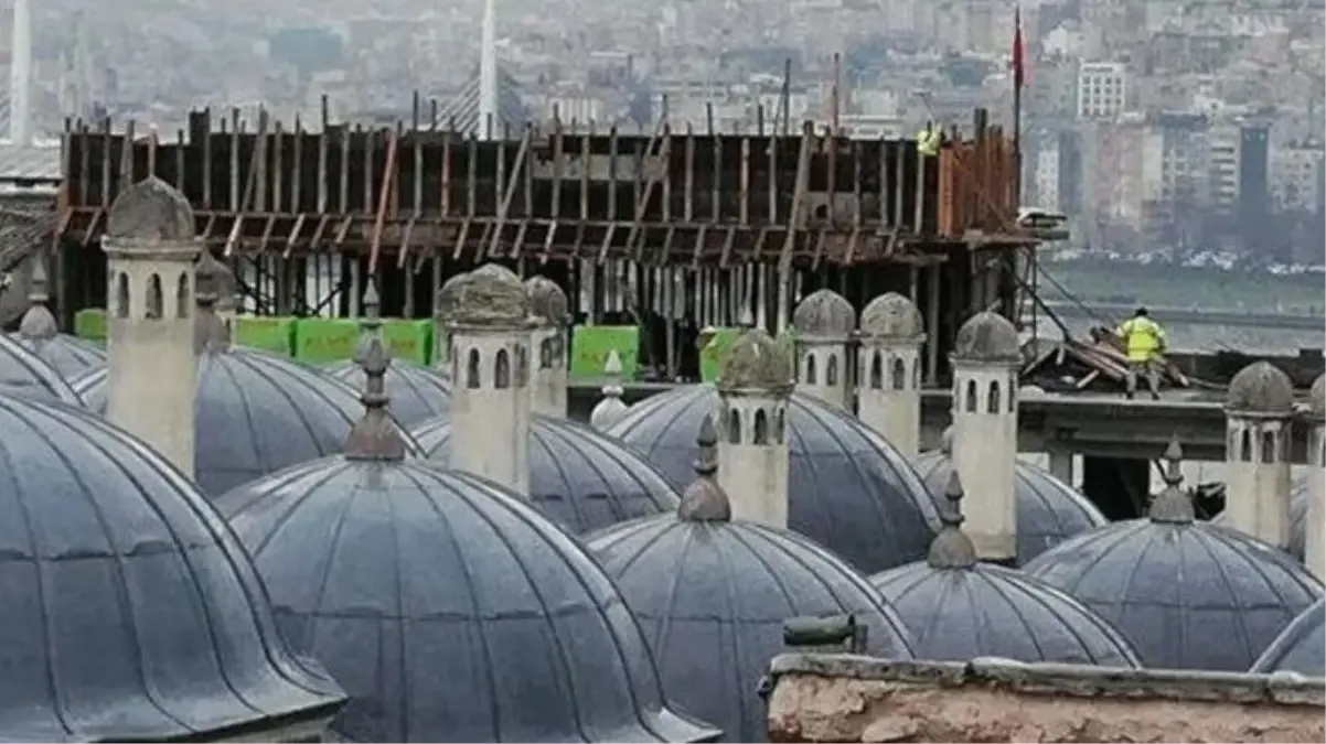 Süleymaniye Camii\'nin siluetini bozuyordu! O inşaat durdurulup, mühürlendi