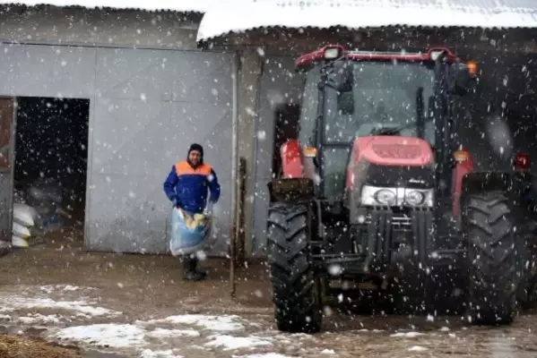 Trakya'nın yükseklerinde kar yağışı