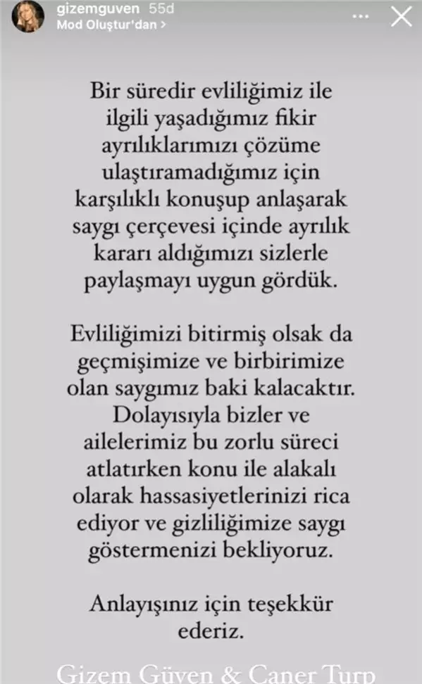 Sihirli Annem'in 'Ceren'i Gizem Güven, 17 aylık futbolcu eşiyle boşanma kararı aldı