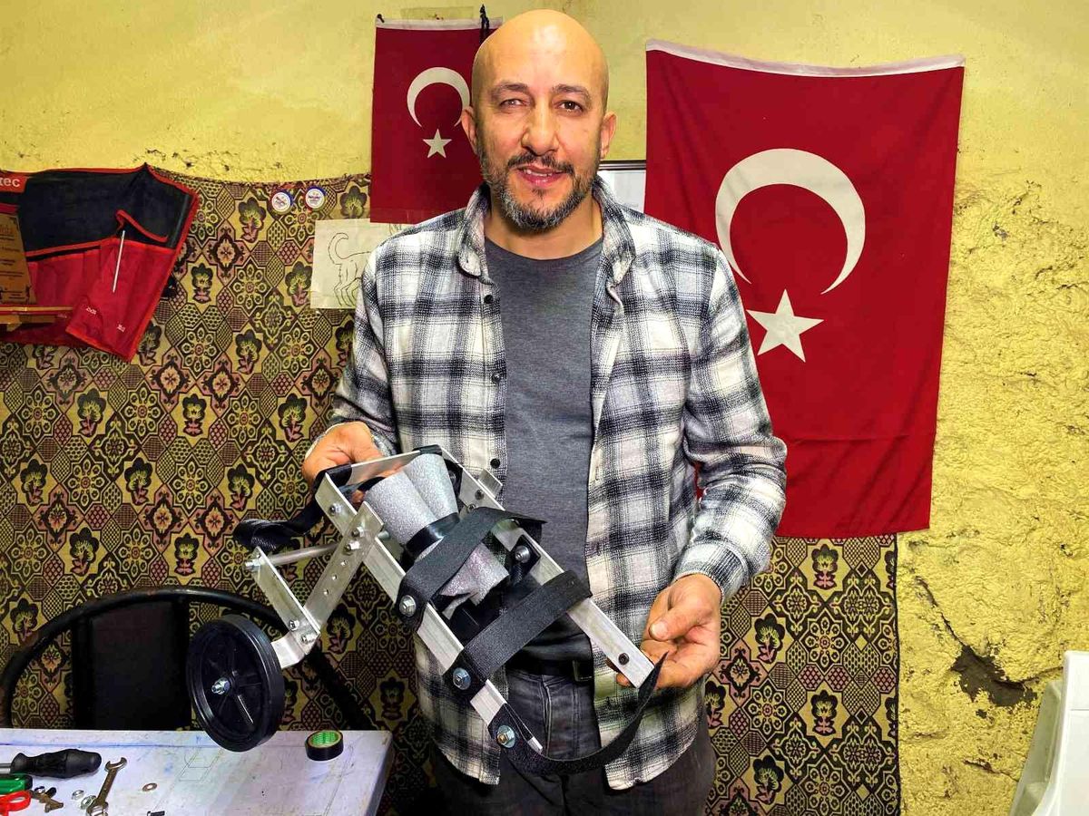 Hem felçli hayvanlara hem de çocuklara umut oluyor