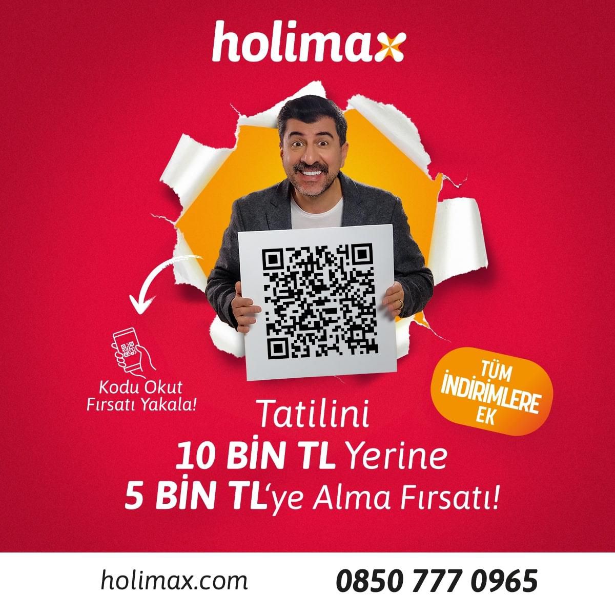 Holimax'ten turizme arkadaşını getir tatili kazan dopingi!