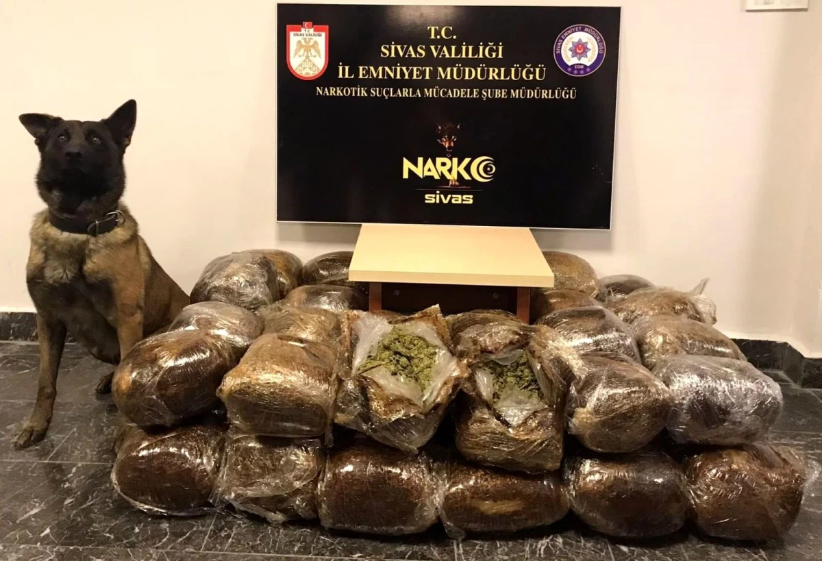 Otobüste 57 kilo 300 gram esrar ele geçirildi