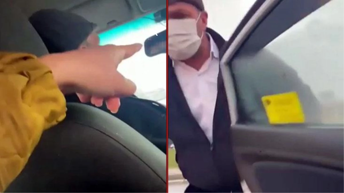 Kısa mesafe tartışmasında taksici, kadın yolcuyu kolundan tutup dışarı attı