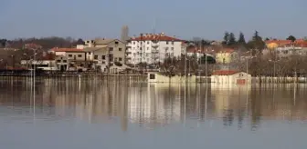 Ergene Nehri'nin debisi Kırklareli'nde düşerken, Edirne'de artışını sürdürüyor