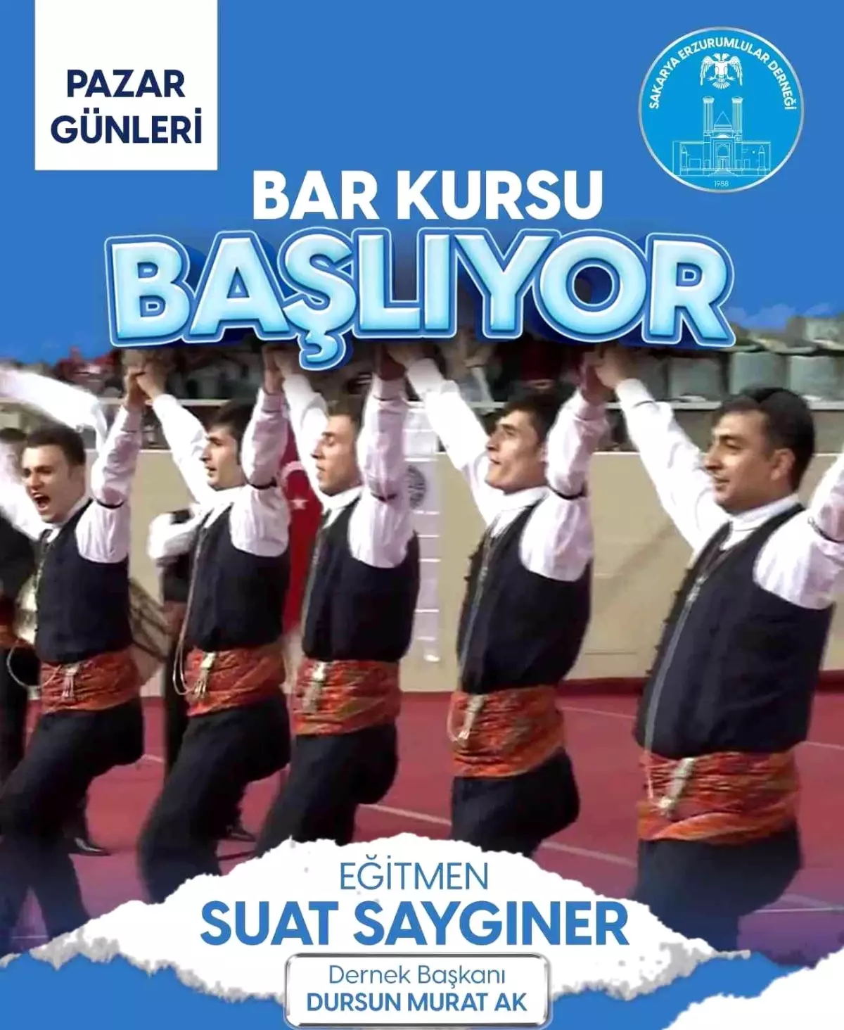 Erzurumlulardan yöresel \'Bar Halk Oyunları\' kursu