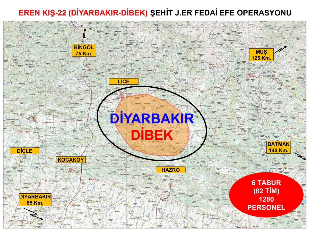 Diyarbakır\'da Eren Kış-22 operasyonu başlatıldı