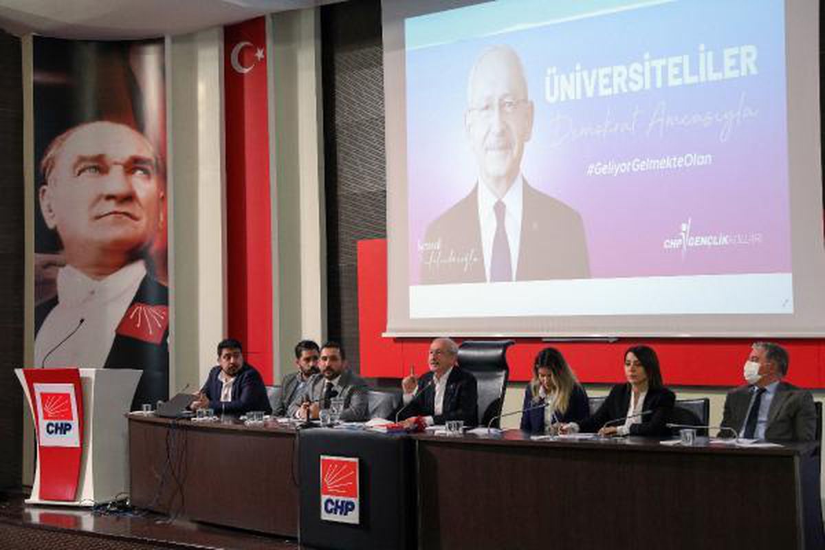 Kılıçdaroğlu, üniversiteli öğrencilerle bir araya geldi