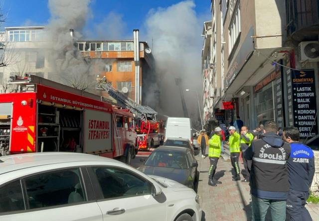 Son dakika: İstanbul'da korkutan yangın! Art arda patlamalar meydana geldi, ekipler olay yerinde