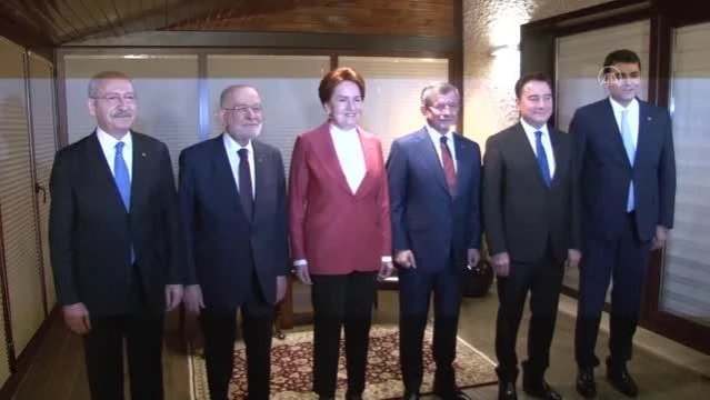 6 muhalet partisinin genel başkanı bir araya geldi (2)