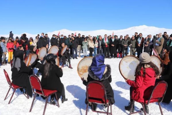 Ağrı'da 2241 rakımlı Balık Gölü'nde kış festivali düzenlendi