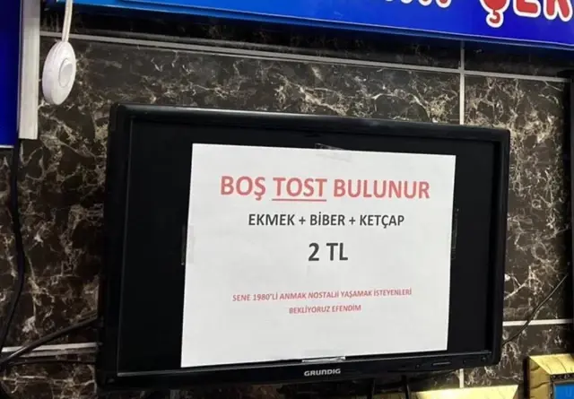 Boş baklavanın ardından boş tost da satılmaya başlandı! Fiyatı bir hayli ucuz