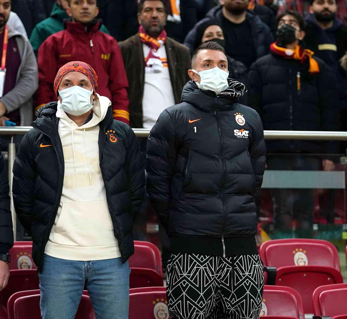 Fernando Muslera maçı tribünden takip etti