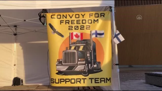 Kanada'da kamyoncuların öncülük ettiği aşı karşıtı eylemler, Finlandiya'ya da sıçradı