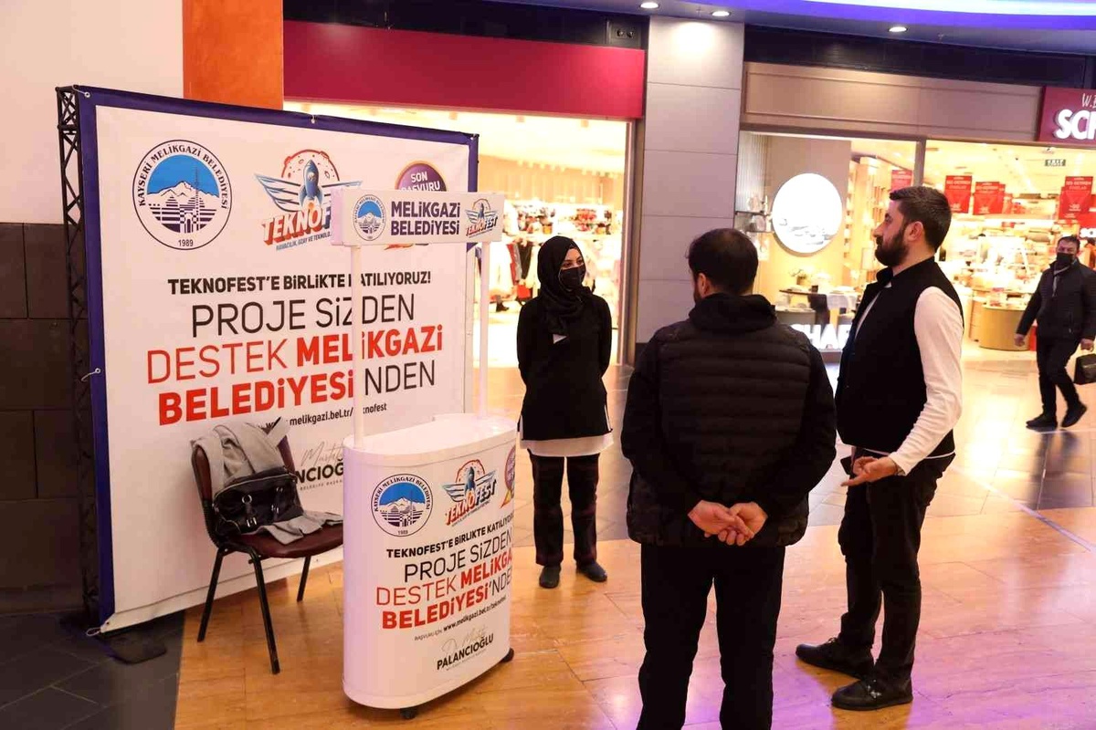 Melikgazi Belediyesi Teknofest projeleri için stand açtı
