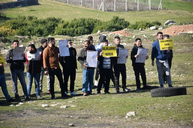 Adana'da mahalleliden göletin kurutulmasına tepki