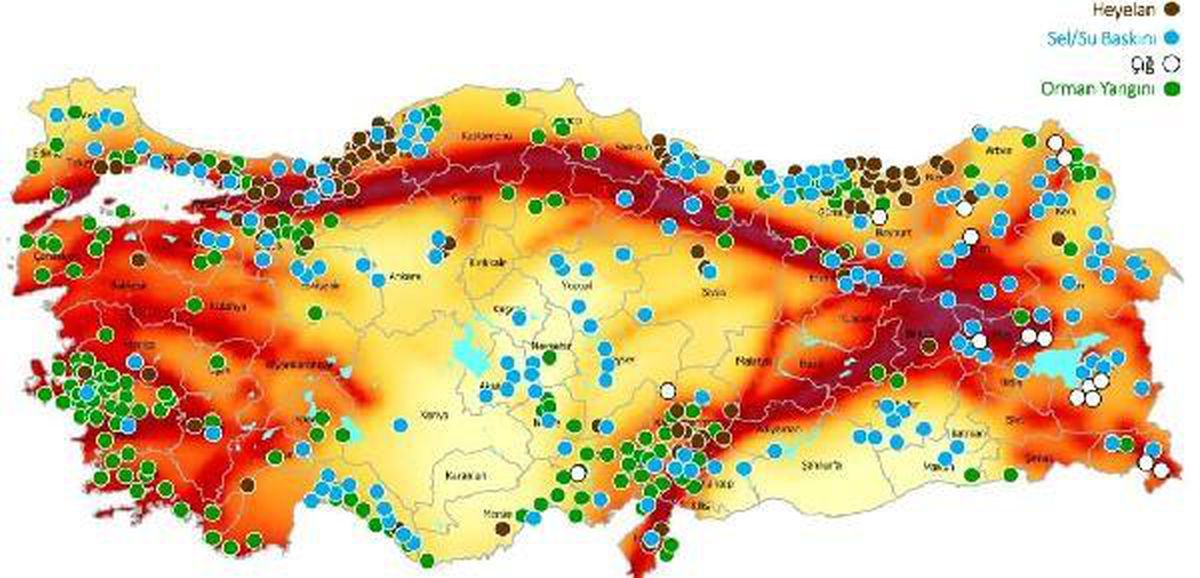 AFAD, Türkiye\'nin \'afet risk haritası\'nı çıkardı