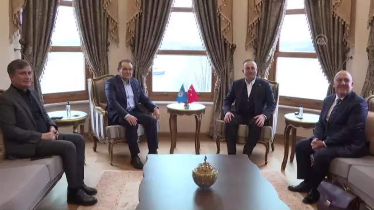 Bakan Çavuşoğlu, Türk Devletleri Teşkilatı Genel Sekreteri Amreyev ile görüştü