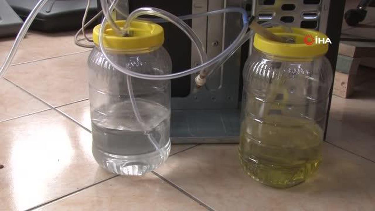 Reklamcı, 1,5 litre benzinle 3 gün boyunca ısıtan soba yaptı