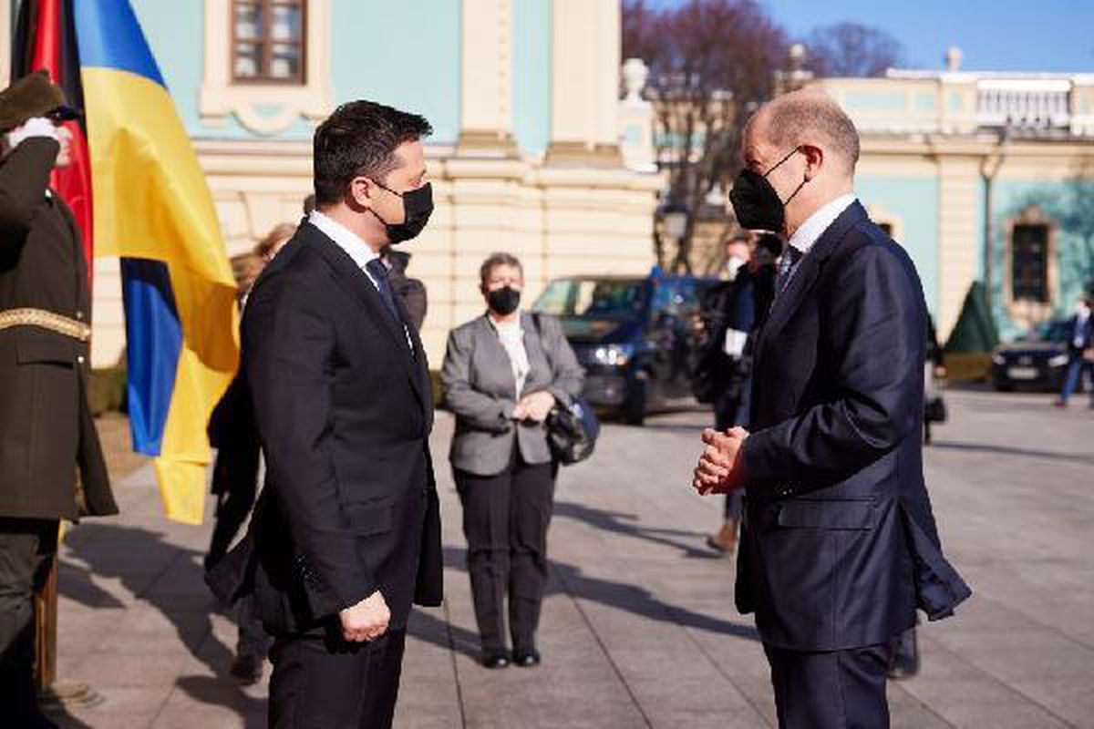 Almanya Başbakanı Scholz, Ukrayna Krizi için Kiev\'de