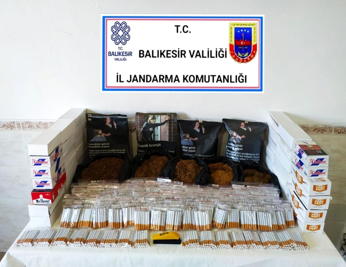 Bandırma \' da kaçak tütün ele geçirildi