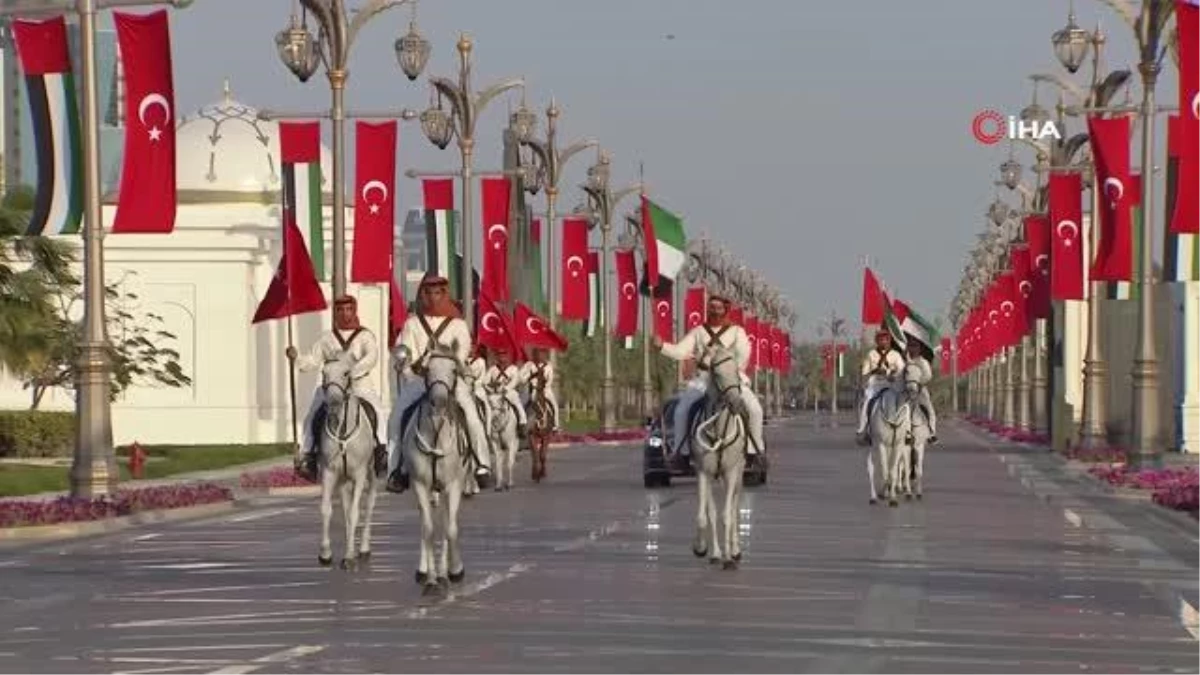 Son dakika politika: Cumhurbaşkanı Erdoğan, BAE\'de resmi törenle karşılandı