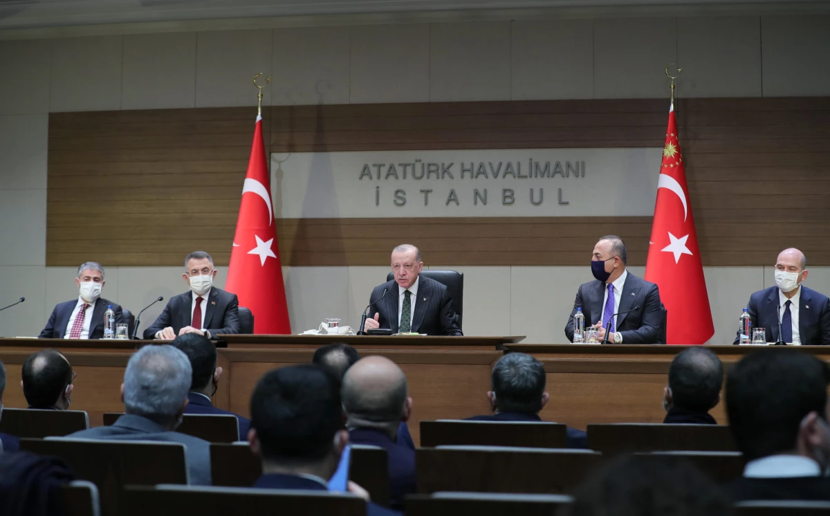 Cumhurbaşkanı Erdoğan, BAE\'ye hareketinden önce basın toplantısı düzenledi Açıklaması