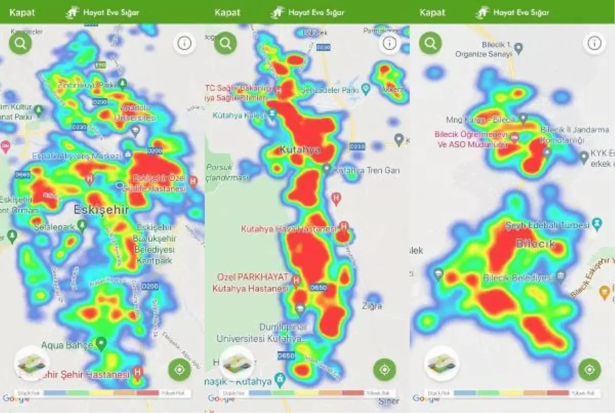 Eskişehir, Bilecik ve Kütahya\'da vakalar arttı