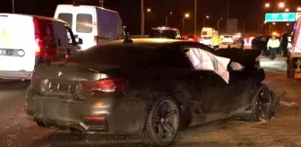 Eyüpsultan TEM Otoyolu'nda zincirleme trafik kazası: 3 yaralı