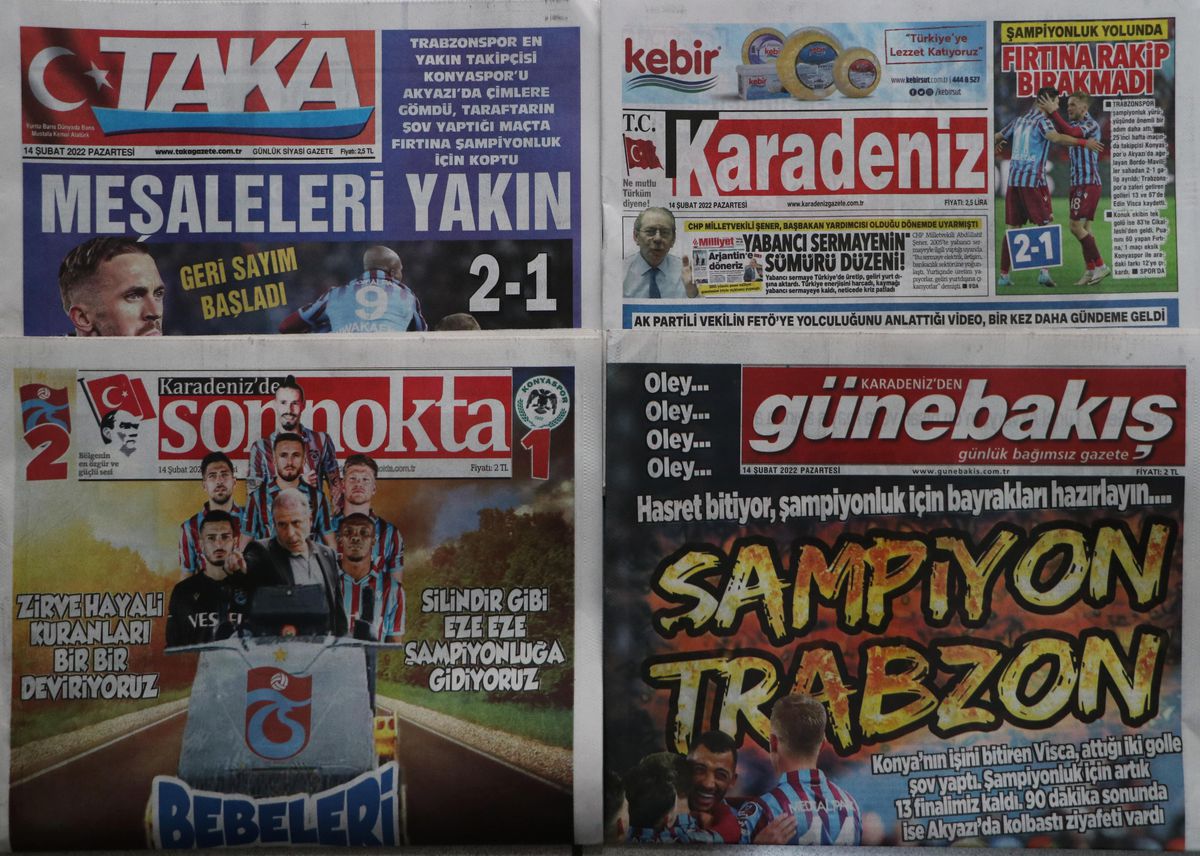 Trabzon yerel basınından şampiyonluk sesleri