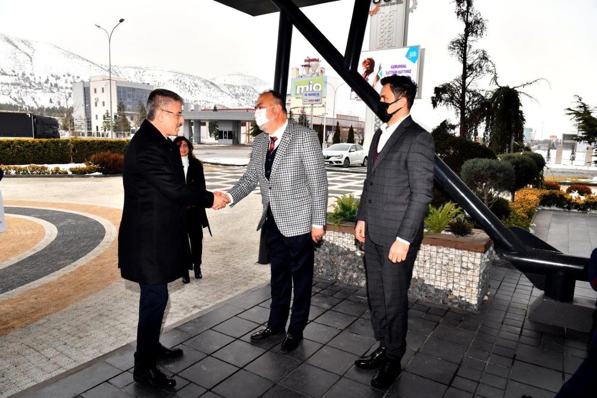 AK Parti İl Başkanı Çopuroğlu\'ndan OSB Başkanı İmamoğlu\'na ziyaret