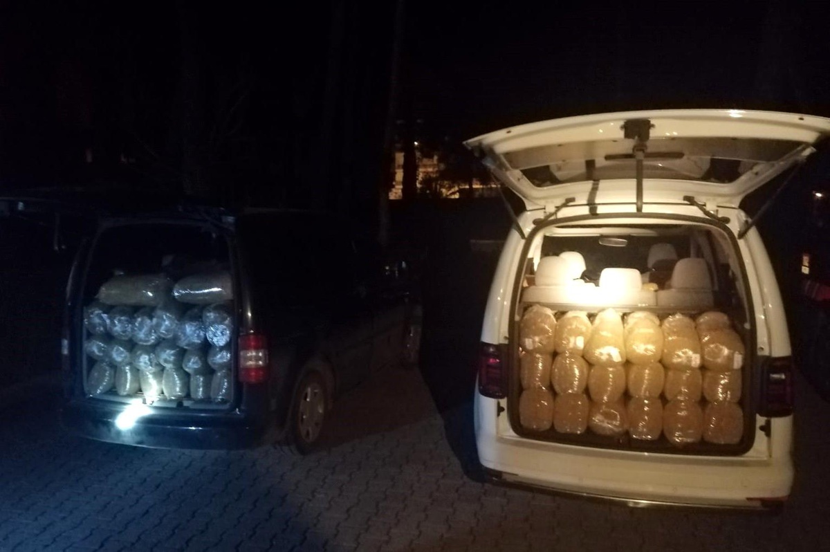 Osmaniye\'de 710 kilo kıyılmış tütün ele geçirildi