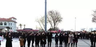 Bandırma'da Hazal Alpyörük cinayeti protesto edildi