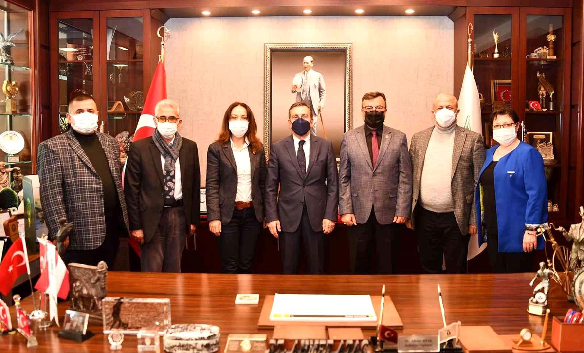 Başkan Ataç\'a sanayici ve muhtarlardan ziyaret