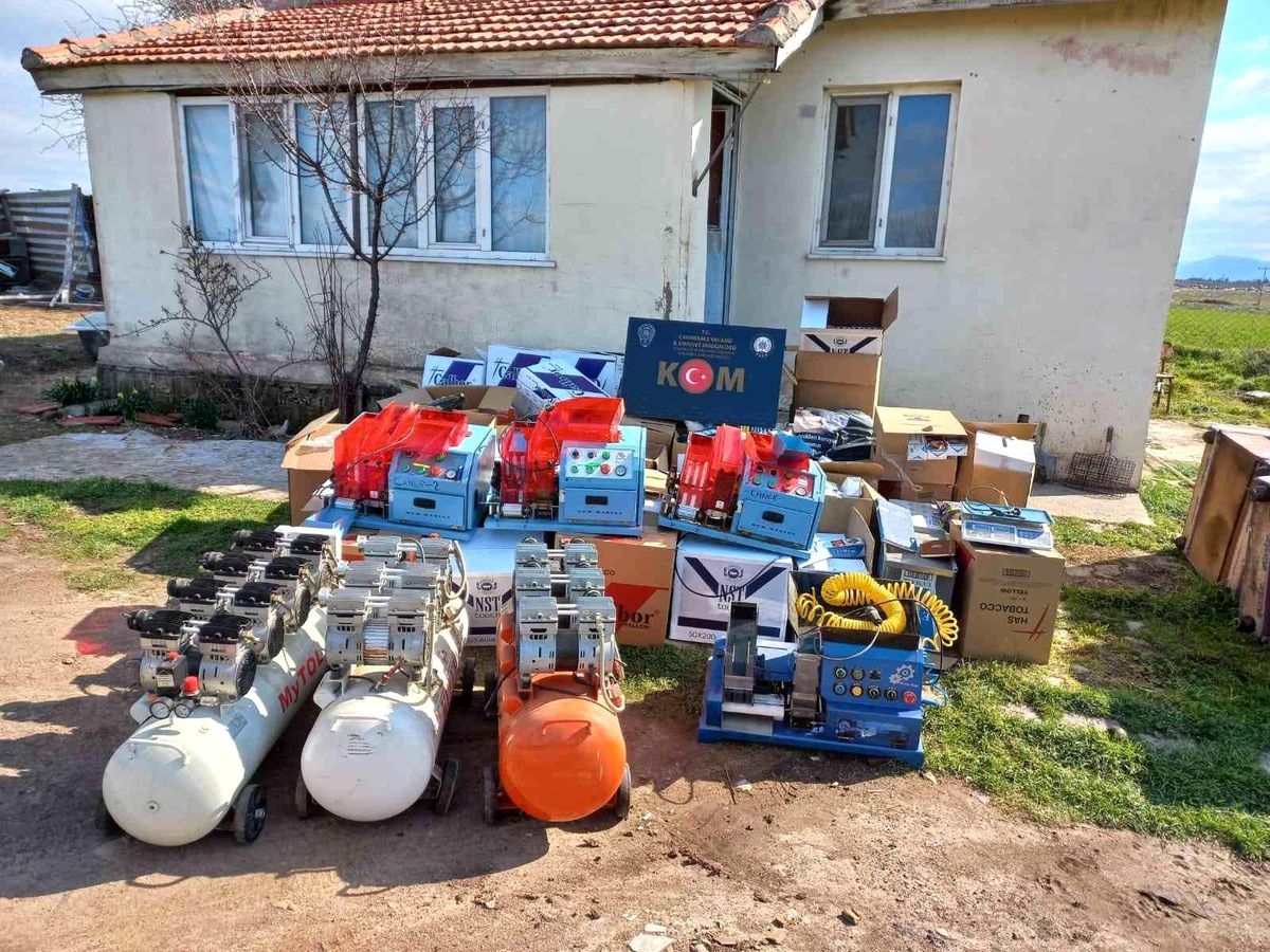 Çanakkale\'de kaçak sigara operasyonu