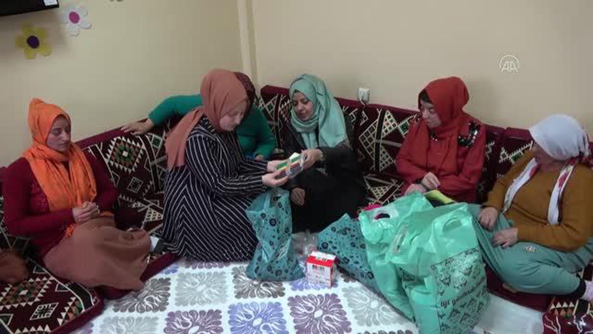 Erciş Kaymakamı Mehmetbeyoğlu'nun eşinden engellilere malzeme desteği