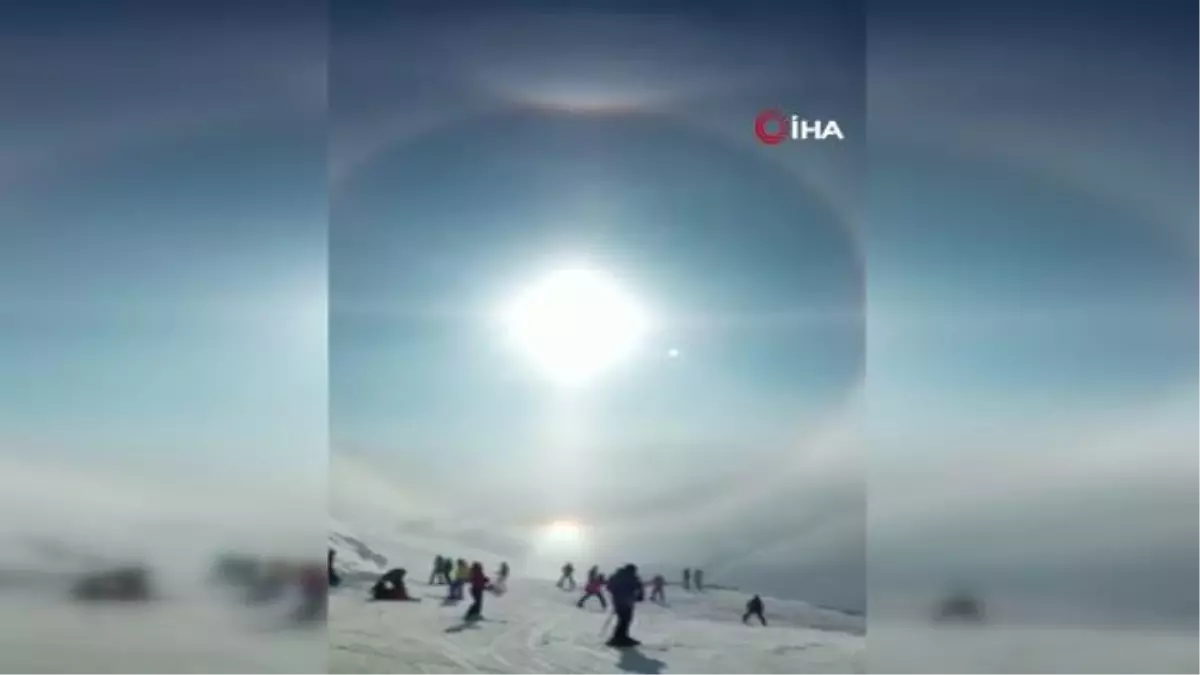 Erzurum'da muhteşem doğa olayı görenleri mest etti