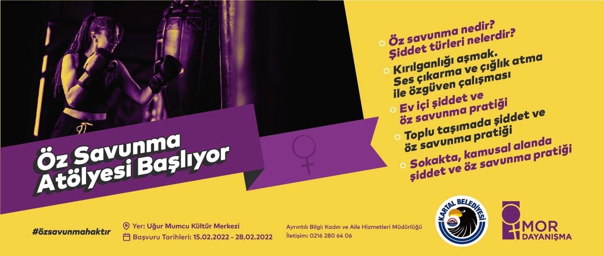 Kartallı kadınlar için \'Öz Savunma Atölyesi\' başlıyor