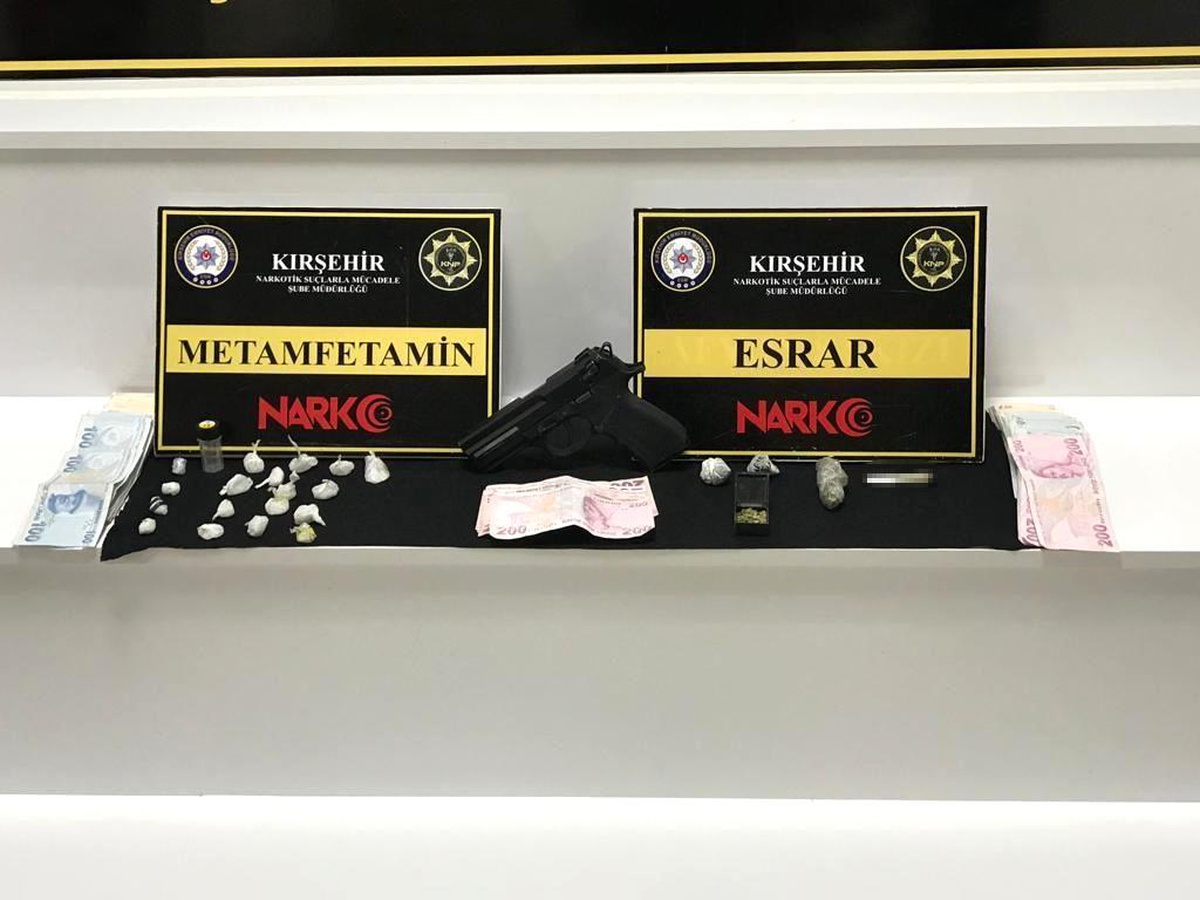 Kırşehir\'de eş zamanlı uyuşturucu operasyonu