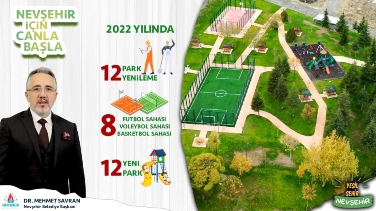 Nevşehir\'e 12 yeni park kazandırılacak