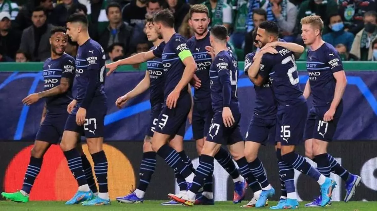 Şampiyonlar Ligi'nde büyük bozgun! Manchester City, deplasmanda Sporting'i farkla yendi
