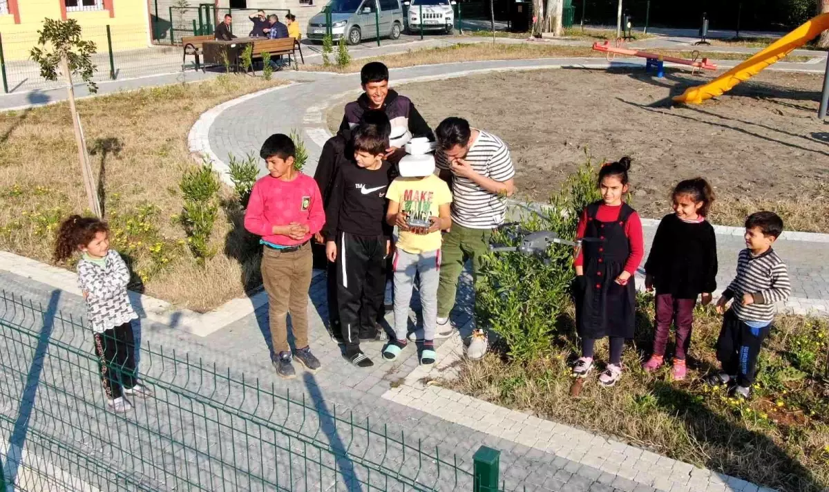 Dezavantajlı çocukların dron mutluluğu